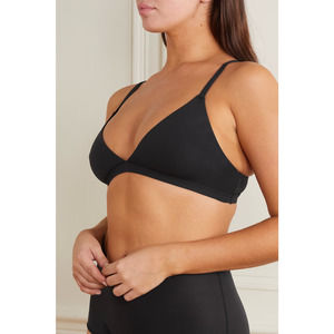 SKIMS Fits Everybody Triangle Wire-Free Bralette Black Onyx Small